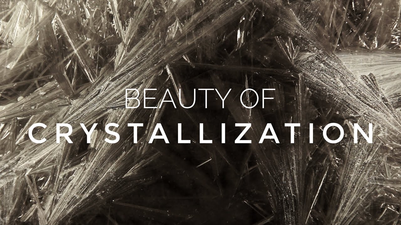 Beauty of Crystallization - A Time Lapse Video about Crystal Growth