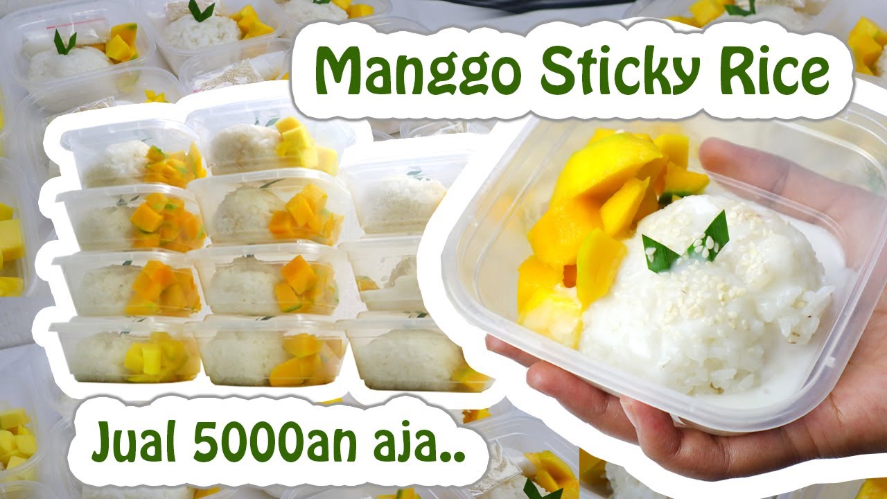 LEBIH MANTAP DARI SAGO MANGO !! MODAL 33RB BISA BUAT MINUMAN  MANGO STICKY RICE NIKMAT - RESEP MUDAH