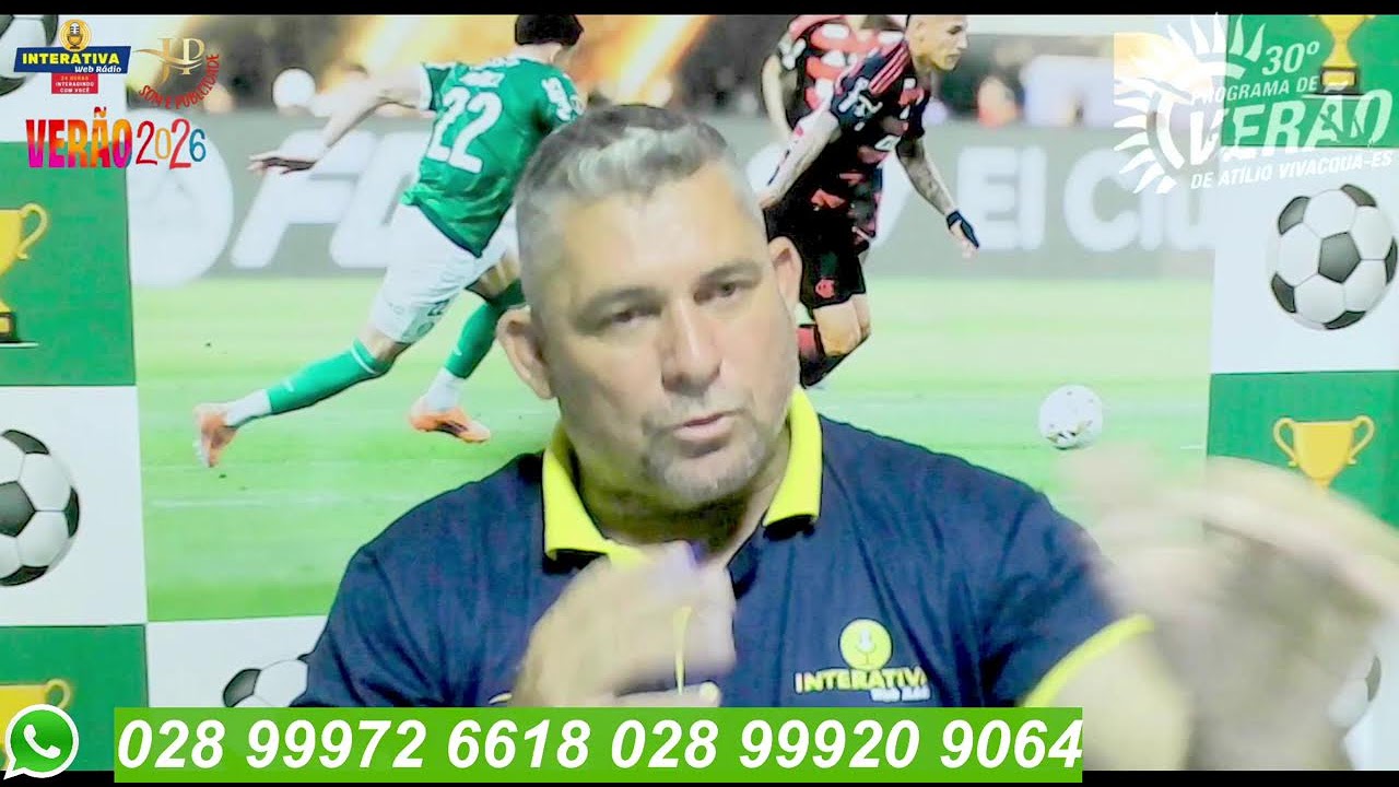 PROGRAMA INTERATIVA ESPORTE  DAS 12 AS 13 HORAS APRESENTAÇÃO MARCIO MENDONÇA