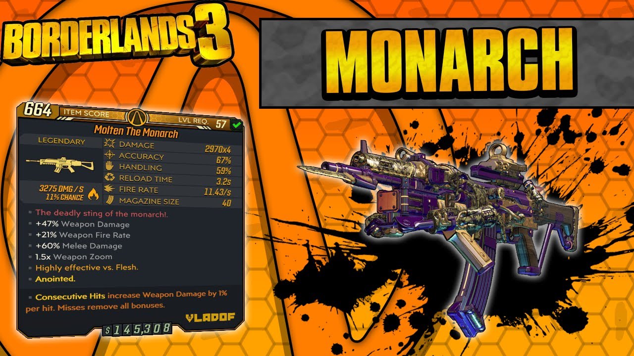 Borderlands 3 | Monarch Legendary Weapon Guide (Insane Dictator 2.0)