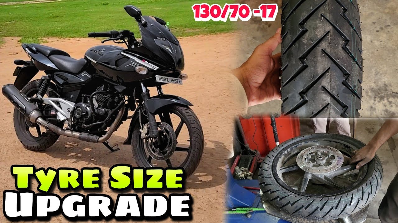 Pulsar 220f rear tyre modification | 130/70-17 tyre | Best tyre for Pulsar 220 | Pulsar 220 Modified