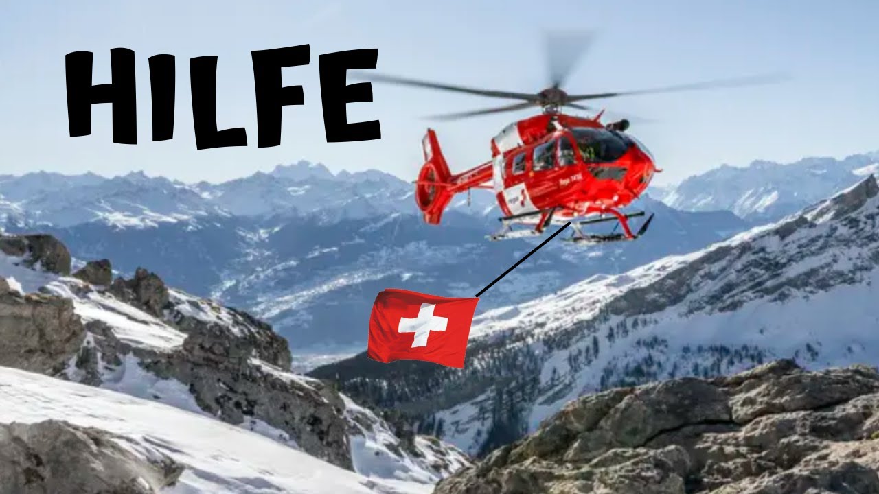 Rega Helicopter Einsatz in Bichelsee 21 August 2025