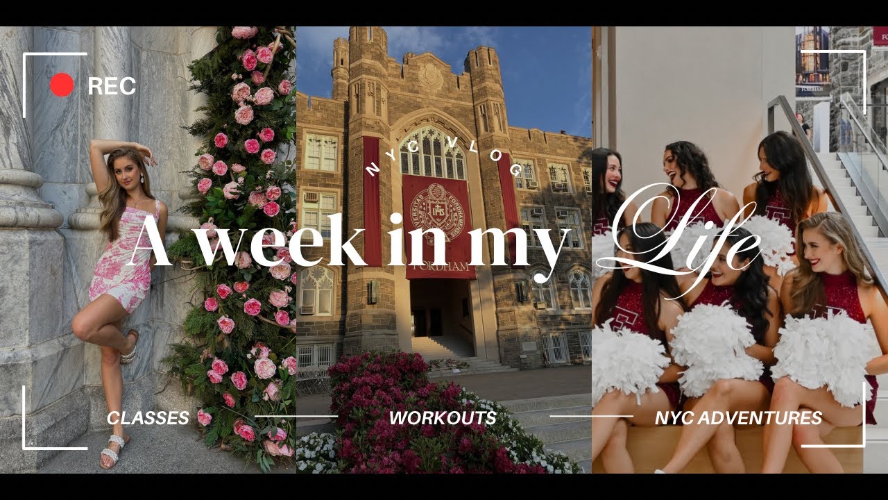 VLOG 27 | Week in my life as a student athlete at Fordham University | College Dance Team | NYC Vlog