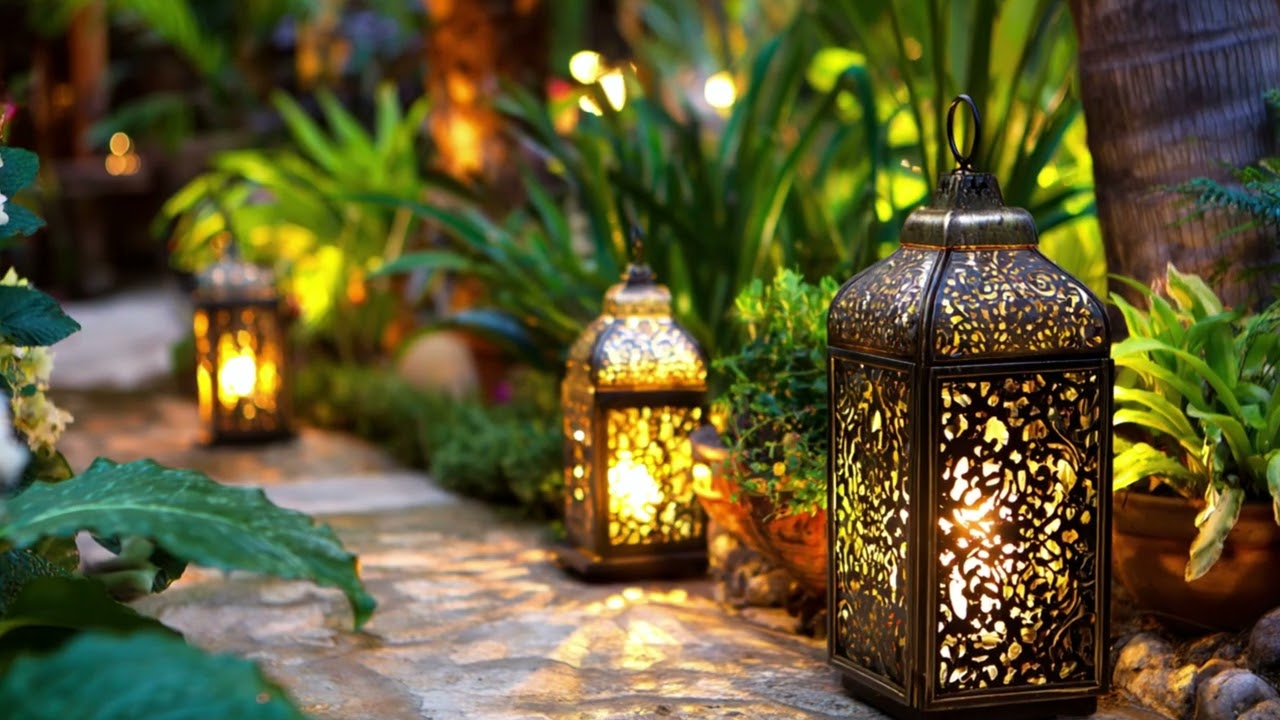 Moroccan Courtyard Gardens – Tiles, Lanterns and Bold Planting for Exotic Outdoor Charm!
