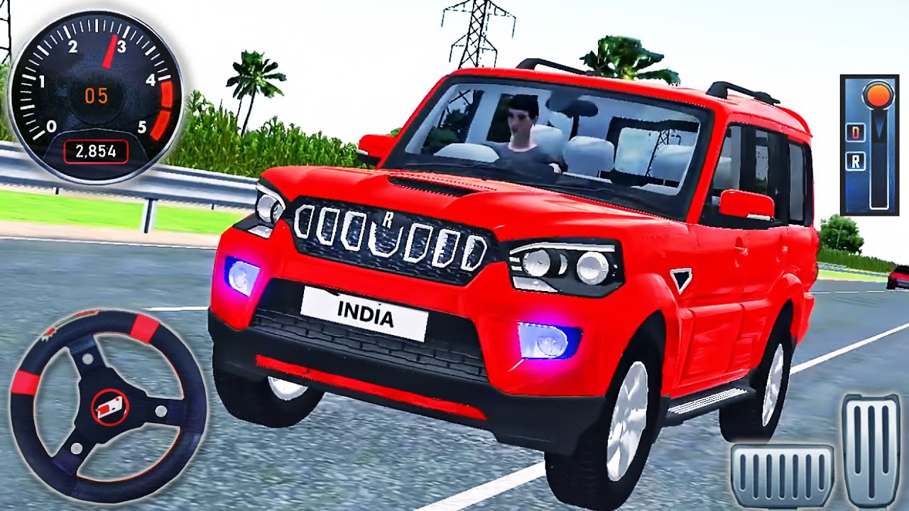 Indian Cars Simulator 3D - 4x4 SUV Real Scorpio Jeep Driving - Android GamePlay #3
