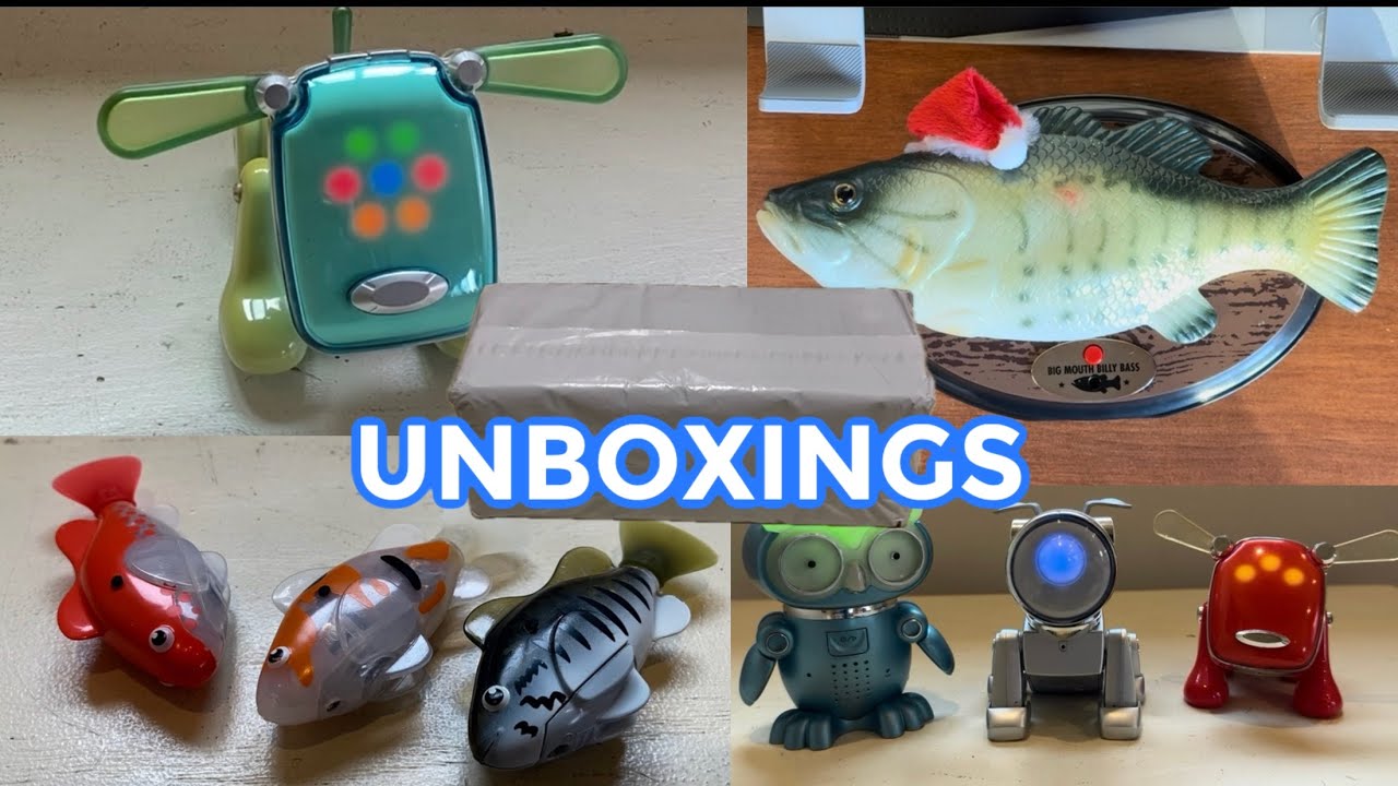 IDogFan41 Ultimate Unboxing Compilation #3 (I-Dog, Gemmy, Furby, Zizzle iZ, Robo Fish, Hip Hop Pets)