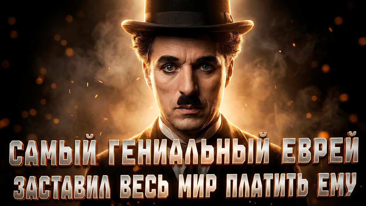 САМЫЙ УМНЫЙ ЕВРЕЙ ЧАРЛИ ЧАПЛИН ТАК ЛЕГКО ПЕРЕИГРАЛ АМЕРИКУ И СТАЛ ЕЕ ГЕНИЕМ