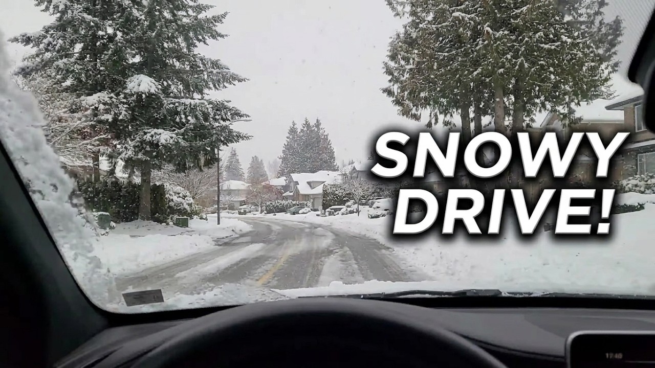 ❄️ Snowy Winter Drive in Canada after Snowfall | Nature Scenery