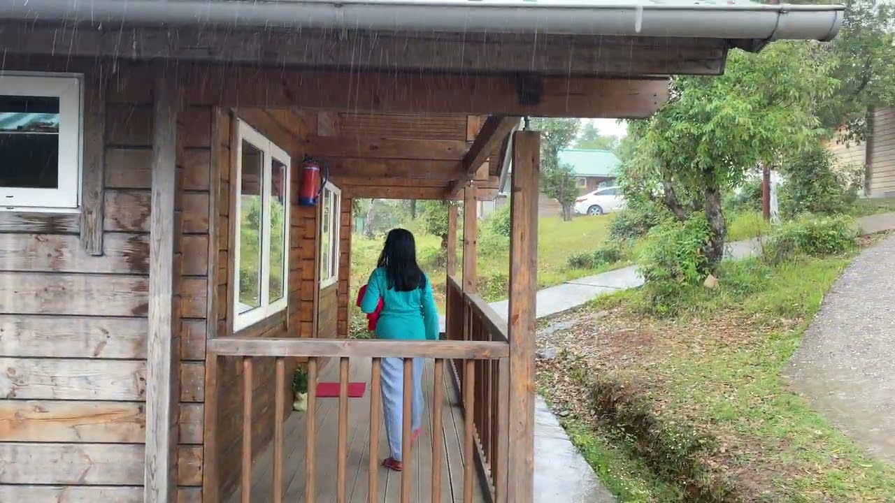 KMVN Abbott Mount Cottages in Rain