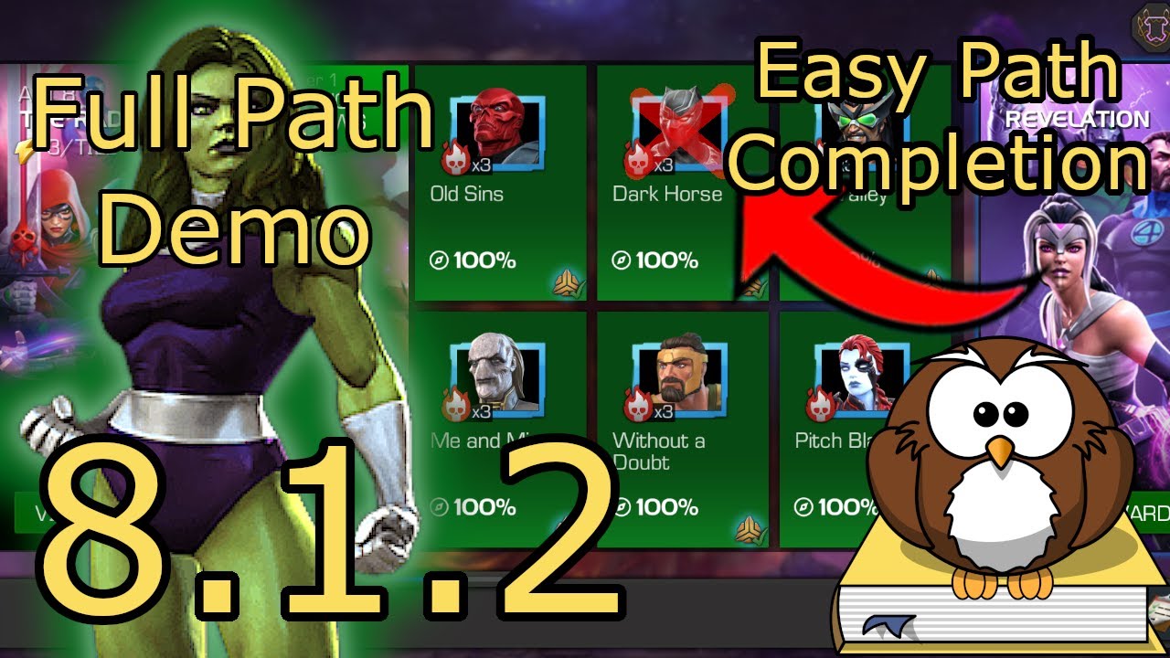 Полное прохождение 8.1.2 Dark Horse - Easy Path - 2024 - MCOC