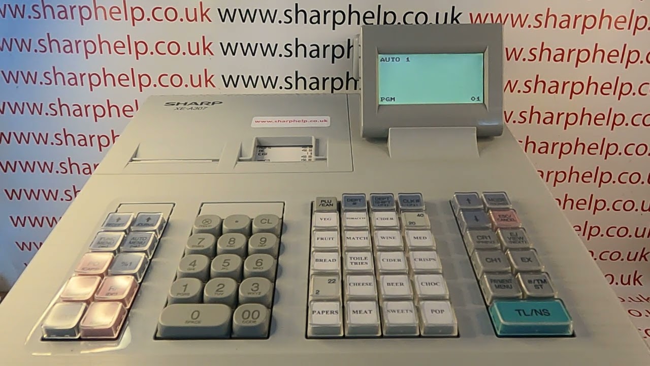 Как автоматизировать сброс Z-отчёта продаж в конце дня на Sharp XE-A307 / XE-A407 / XE-A507 AUTO KEY