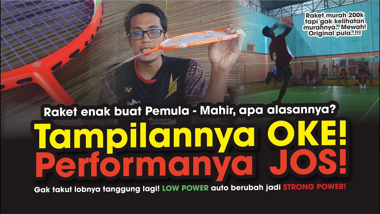 Raket murah dan enak dari Inggris, bisa untuk pemula - mahir.. Review Pemakaian Raket Carlton Airtec
