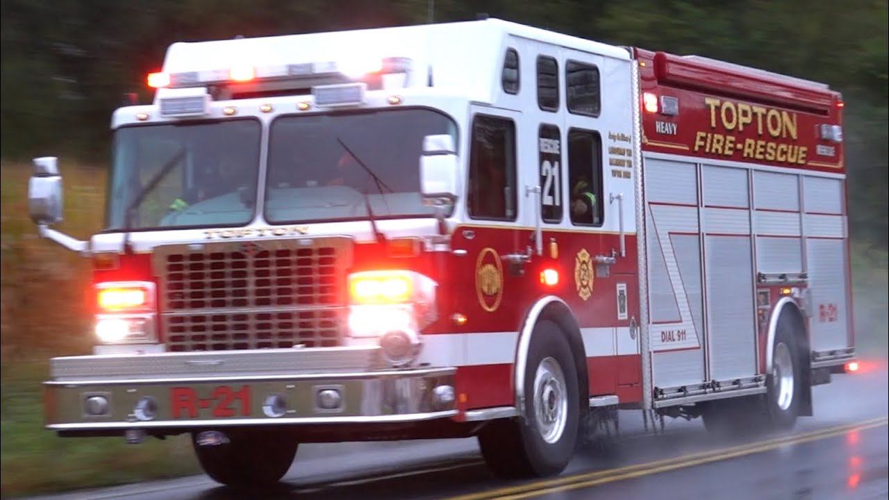 Topton Fire Company Rescue 21 & Utility 21 Responding 10/8/25
