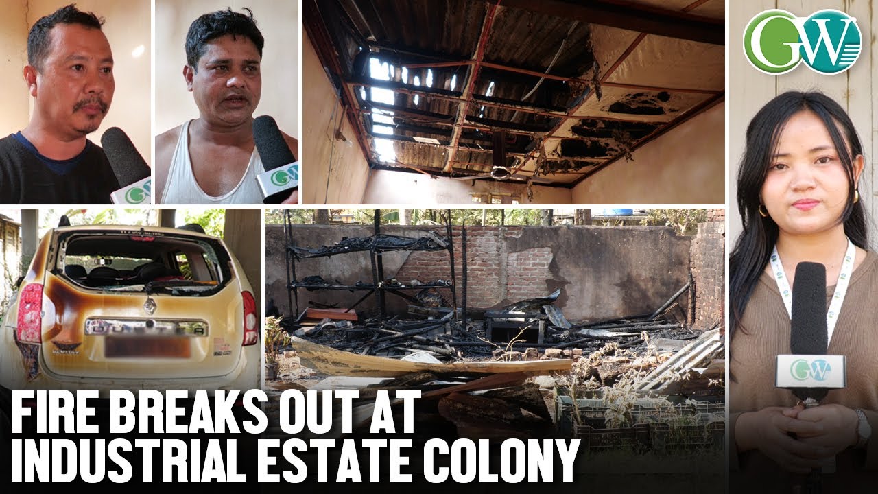 FIRE BREAKS OUT AT INDUSTRIAL ESTATE COLONY;  IGNITED WHILE SMOKING MEAT