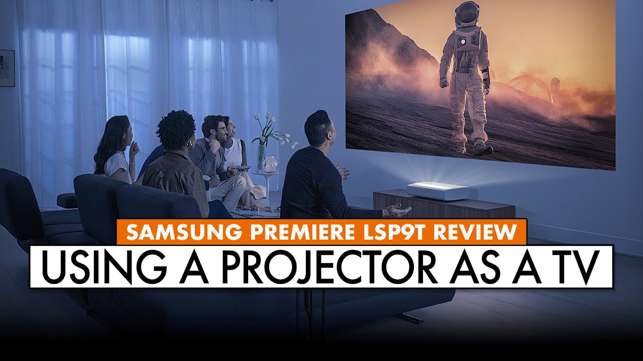 Using a PROJECTOR as a TV! SAMSUNG 4k Projector Review 🍿 Premiere 130