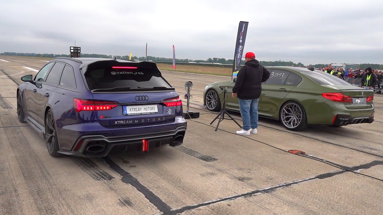 BMW M5 F90 Competition vs 1000HP Audi RS6 Avant C8
