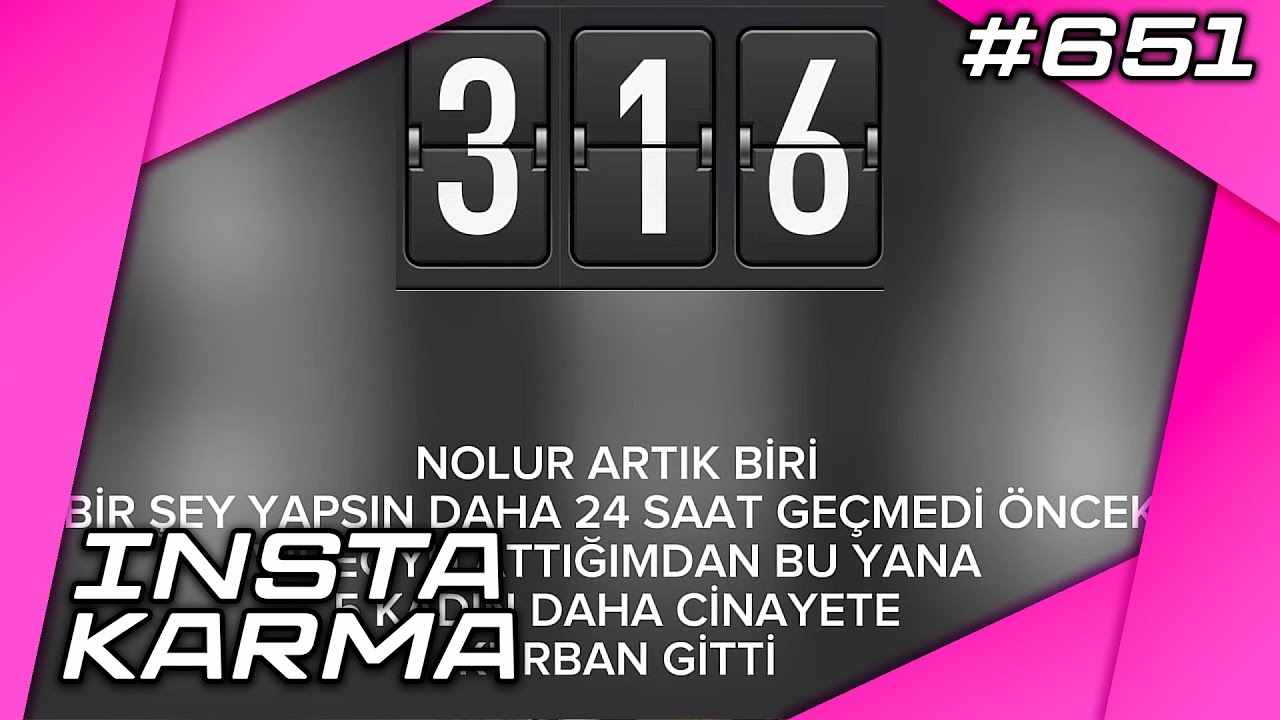 Nefret Ettim Ya Etimle Kemiğimle | Instakarma #651