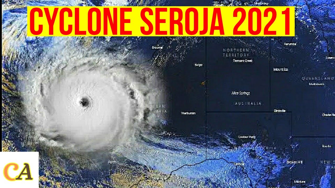 Tropical Cyclone Seroja Sets to make a landfall near Geraldton , WA coast - 11 April 2021