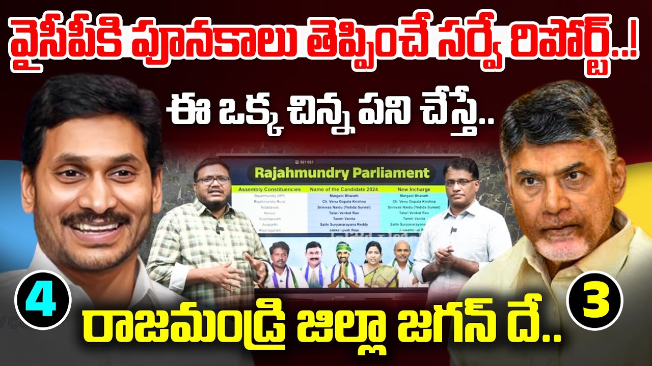 Sensational Survey Report On Rajahmundry Parliament | AP Ground Report | Chandrababu | YS Jagan