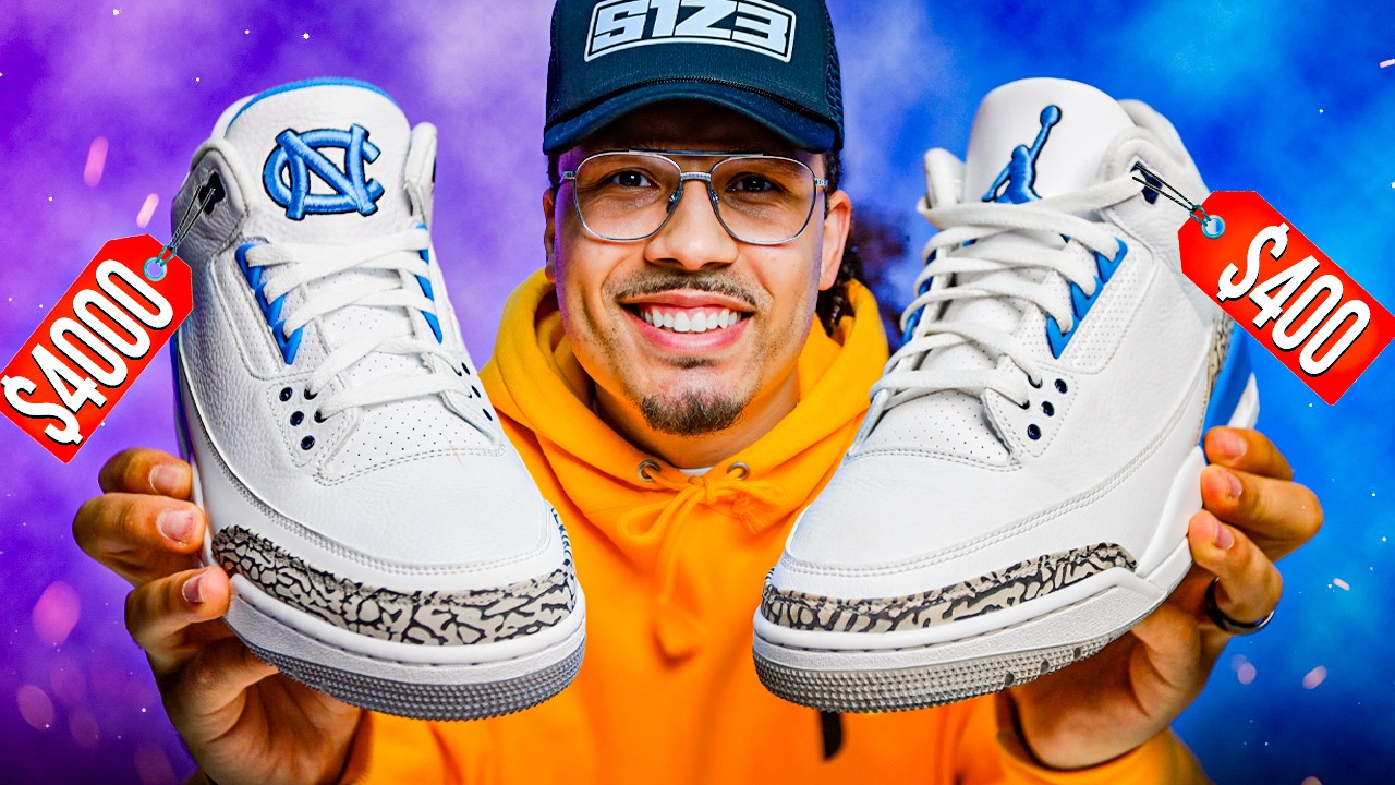 Air Jordan 3 UNC PE vs GR
