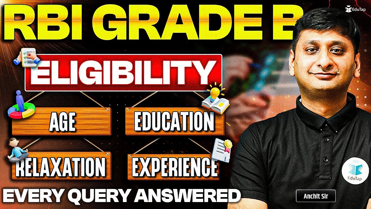 RBI Grade B Eligibility Criteria | RBI Grade B Officer Age Limit &Education Qualification Relaxation