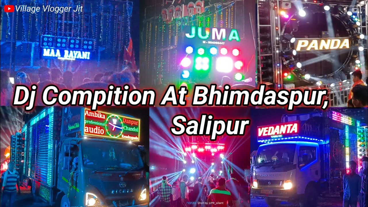 Dj Compition🔥Maa Bayani v/s Juma🔥& 7 Dj At Bhimdaspur, Salipur @VillageVloggerjit #djcompetition