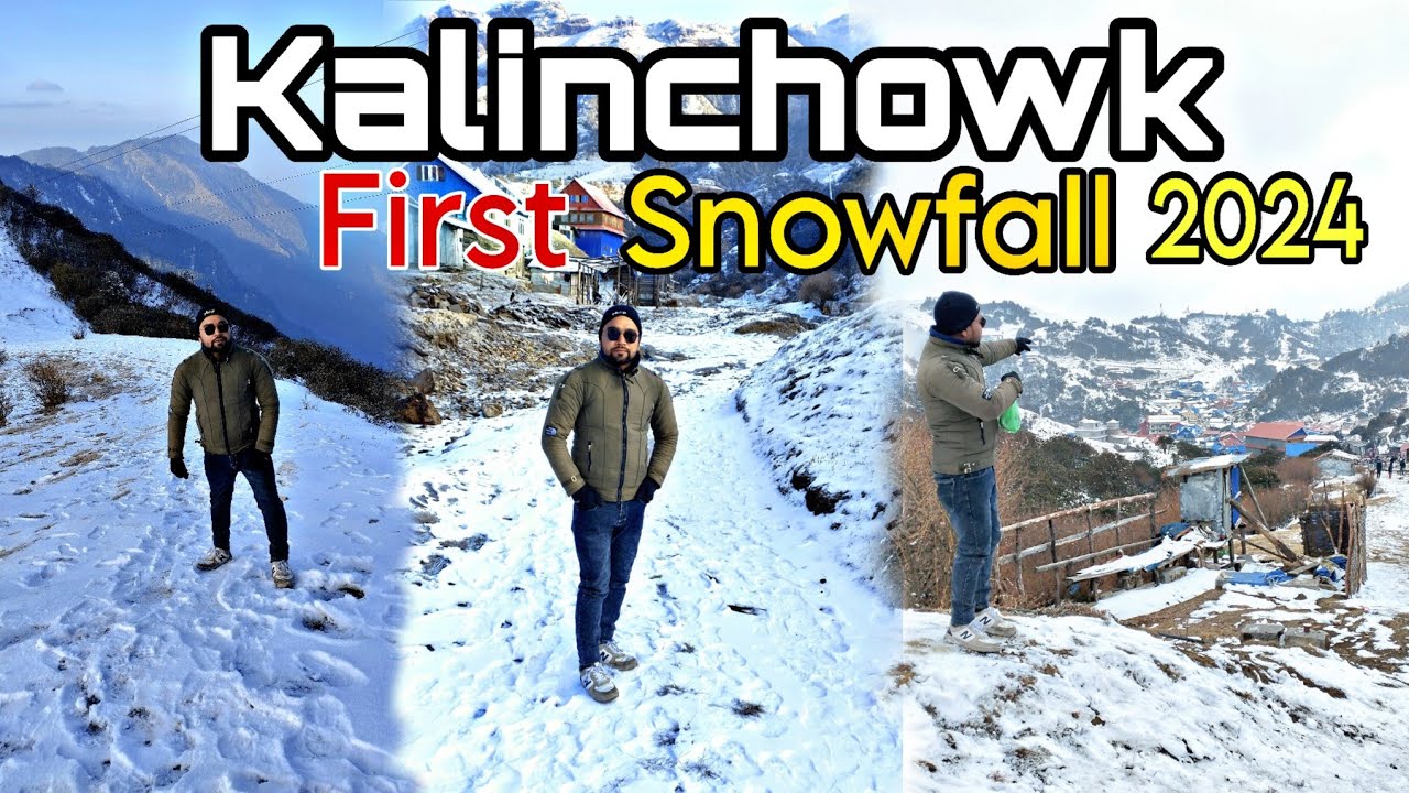 #First Times Snowfall At Kalinchowk 2024 Kalinchowk Tour Kalinchowk darshan