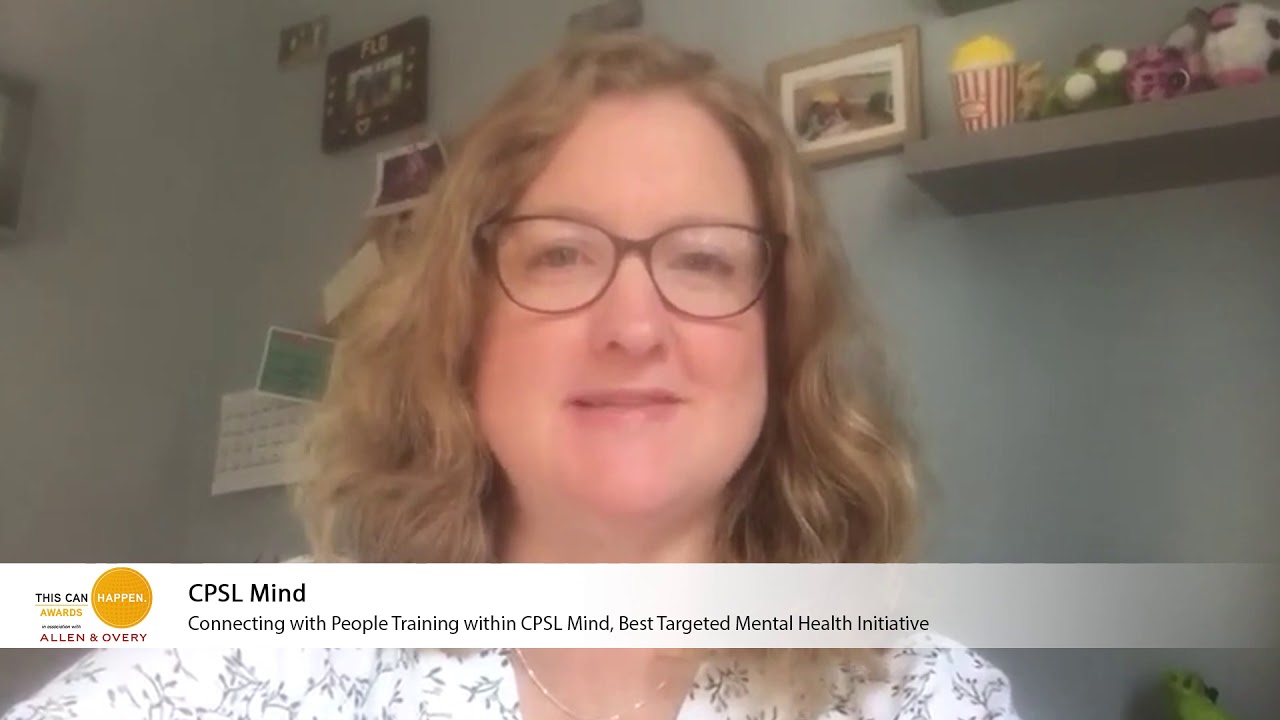 This Can Happen Awards 2020 - Best Targeted Mental Health Initiative Winner - CPSL Mind