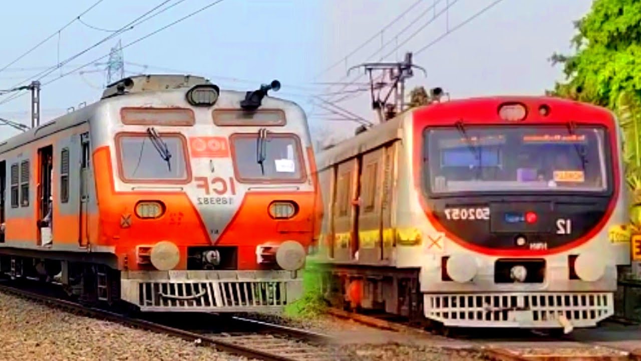 🔥Most Unique BEML & VAJRA Local Train! At  dangerously skip busy religate crossing। Indian Railway।