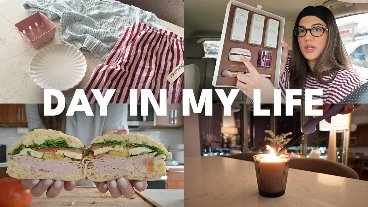 spring day in my life: trader joe's haul, cozy errands, fresh bedding, walmart spring finds, & more!