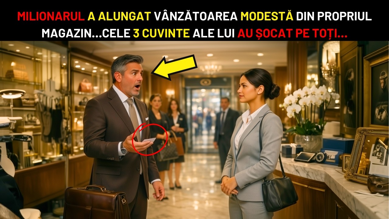 MILIONARUL A ÎNDEPĂRTAT VÂNZĂTOAREA UMILĂ DIN MAGAZINUL DE LUX... 3 CUVINTE ALE LUI AU ȘOCAT PE TOȚI