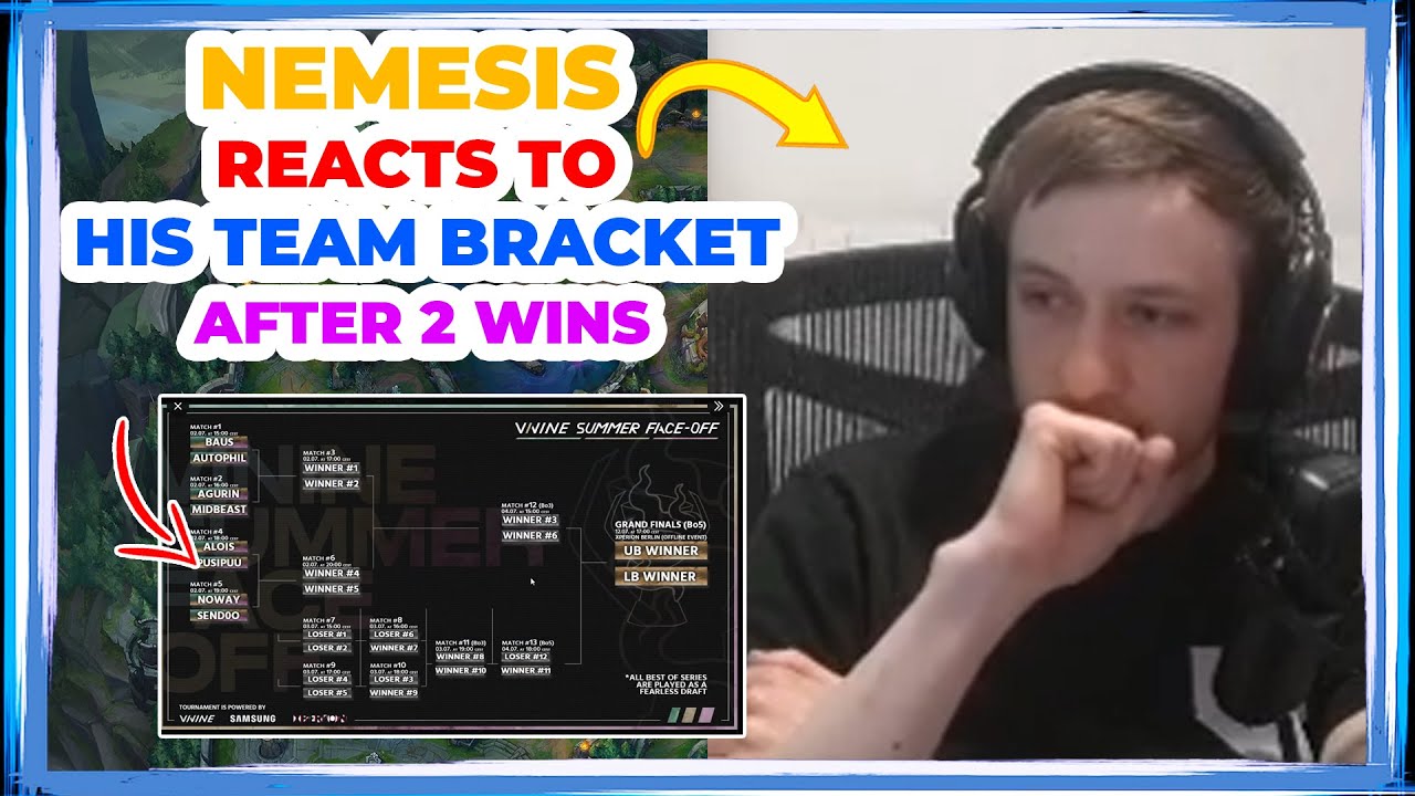 Nemesis Reacts to His Team Bracket at VININE Cup After 2 WINS