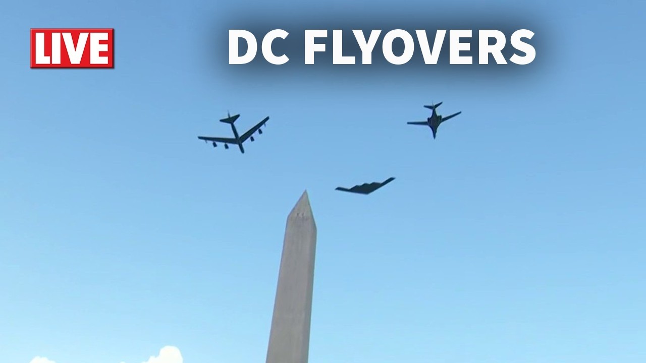 LIVE: Flyovers over National Mall for July 4th | Washington, D.C.