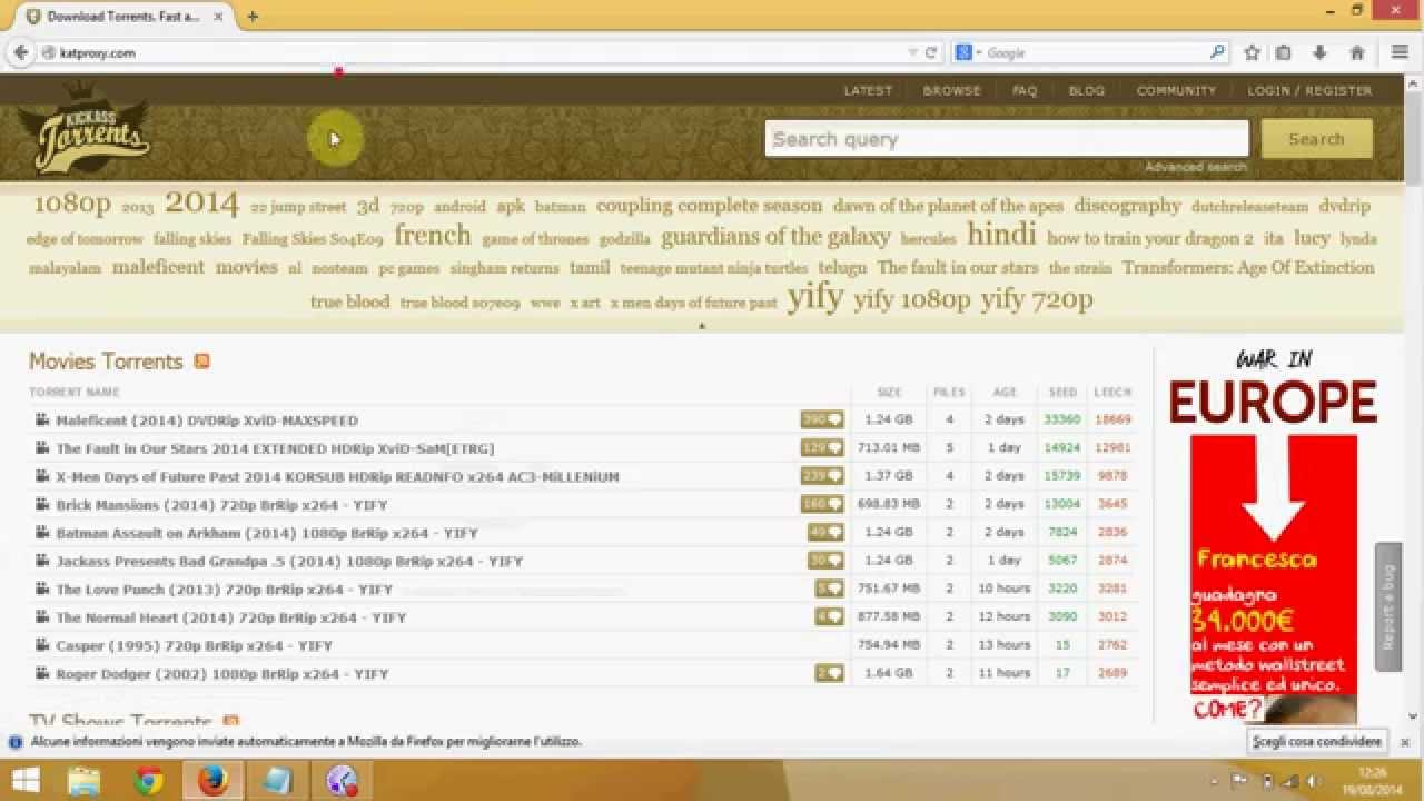 How to Access Kickass Torrents |1080P| Tutorial