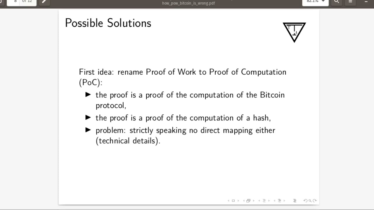 How Proof of Work (Bitcoin) is Wrong