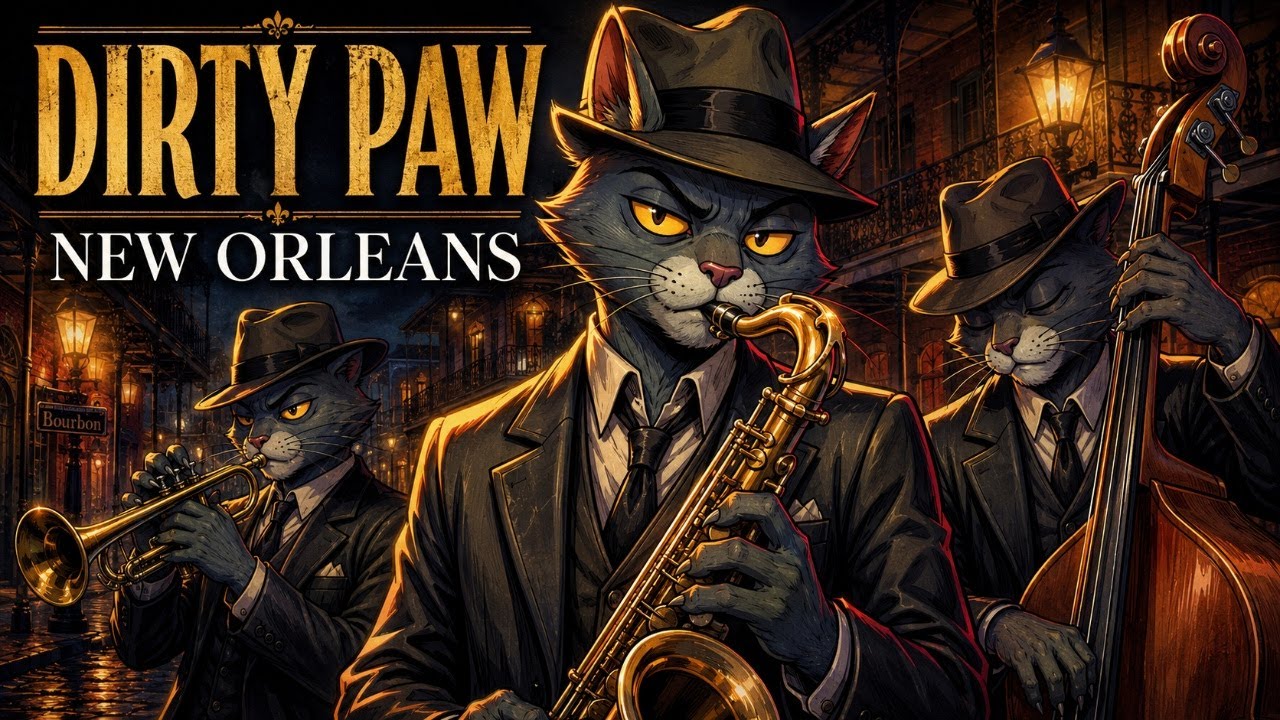 Smooth Sax and Lazy Guitar | New Orleans Study Vibes