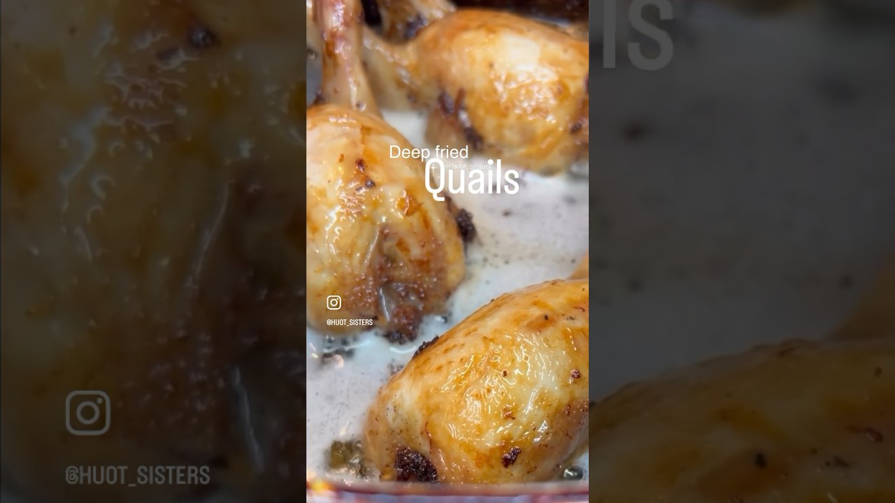 Deep fried quails 