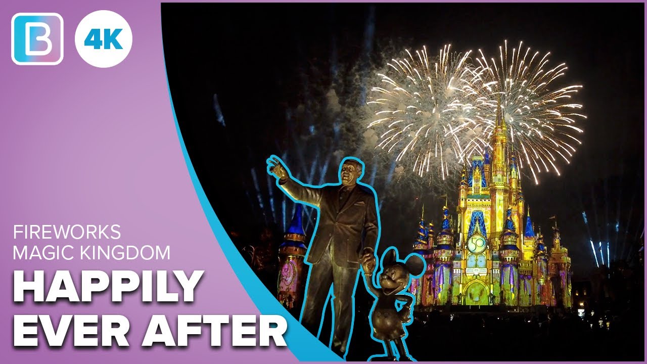 [4K] Happily Ever After | FULL SHOW | Magic Kingdom | September 2021
