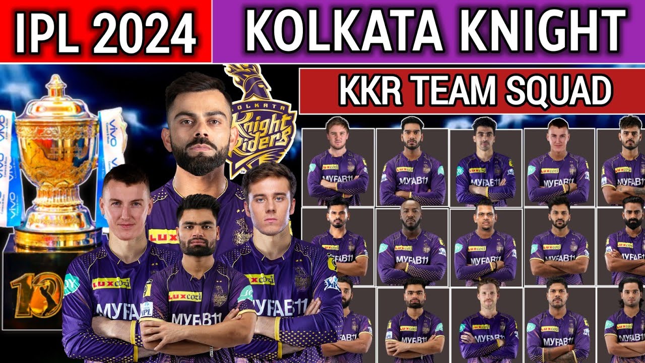 IPL 2024 || Kolkata Knight Riders Full Squad || KKR Squad 2024 || KKR Team New Players List 2024