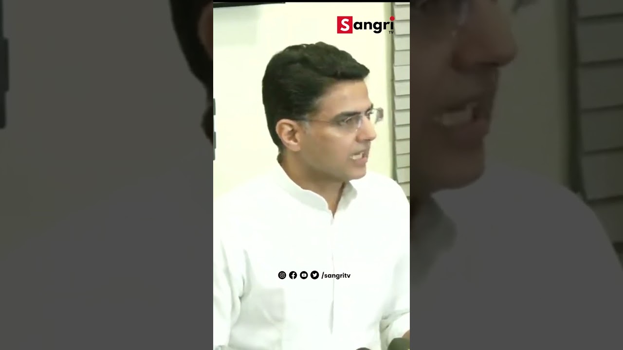 Sachin Pilot has announced a one-day hunger strike on April 11 | Sangri TV