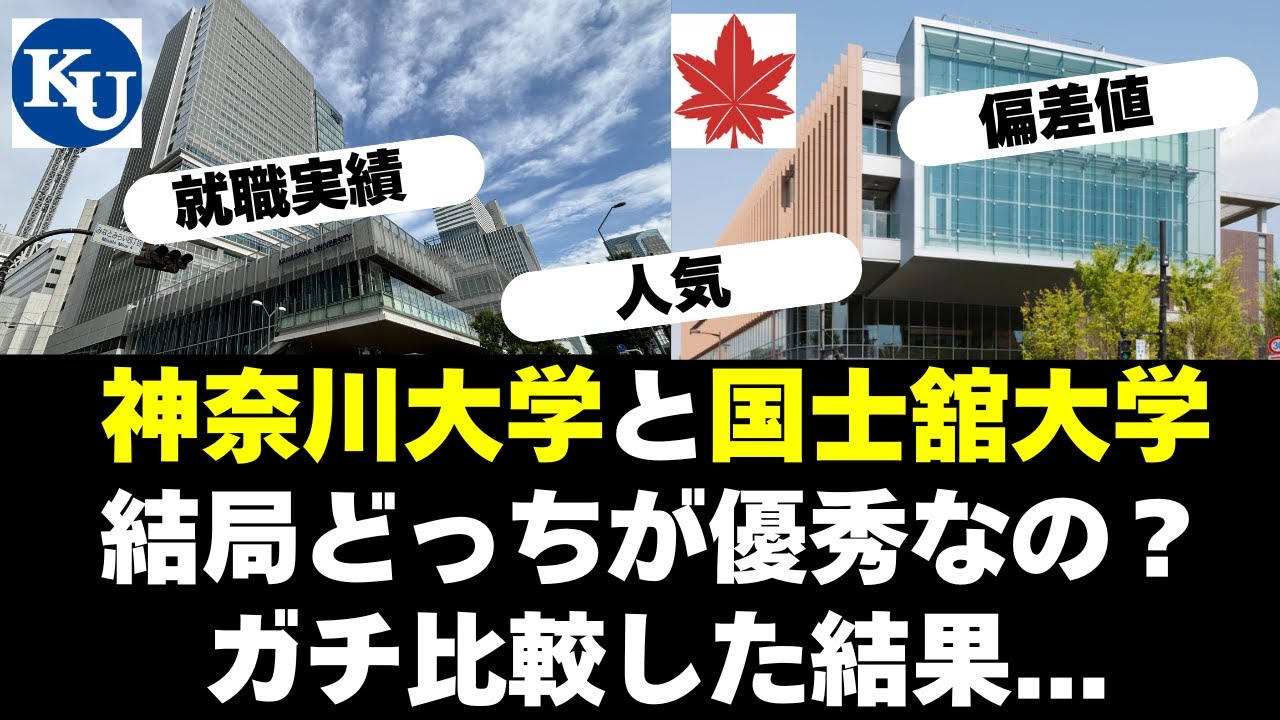 神奈川大学と国士舘大学はどっちが優秀？偏差値や就職実績比較
