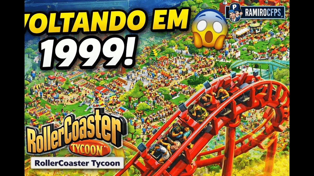 🎢 VOLTANDO AO ROLLERCOASTER TYCOON (1999) | Depois de 25 anos! 😱 Nostalgia Pura