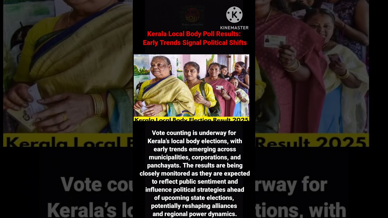 Kerala Local Body Poll Results: Early Trends Signal Political Shifts #kerala #keralaupdates