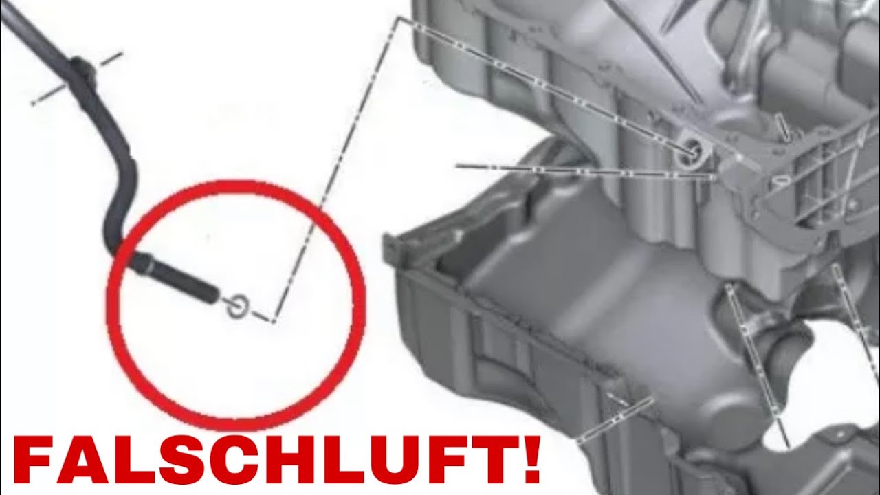 BMW M54, M52 Falschluft. (Dichtung Ölpeilstab)