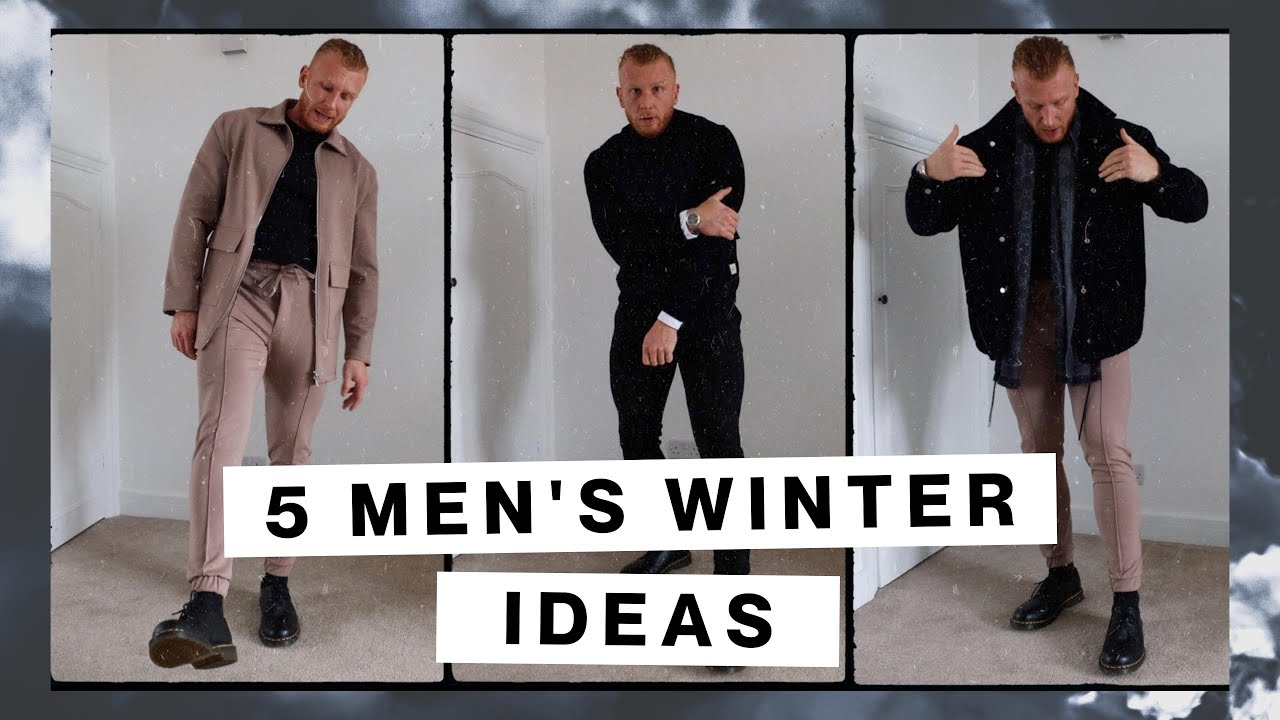 5 Men's Winter Outfit Ideas | Christmas Party Fashion Try On