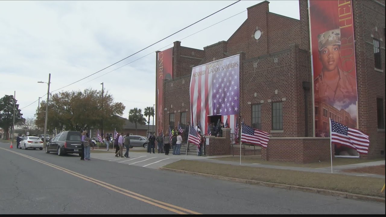 Friends, officials honor Sgt. Kennedy Sanders in Waycross