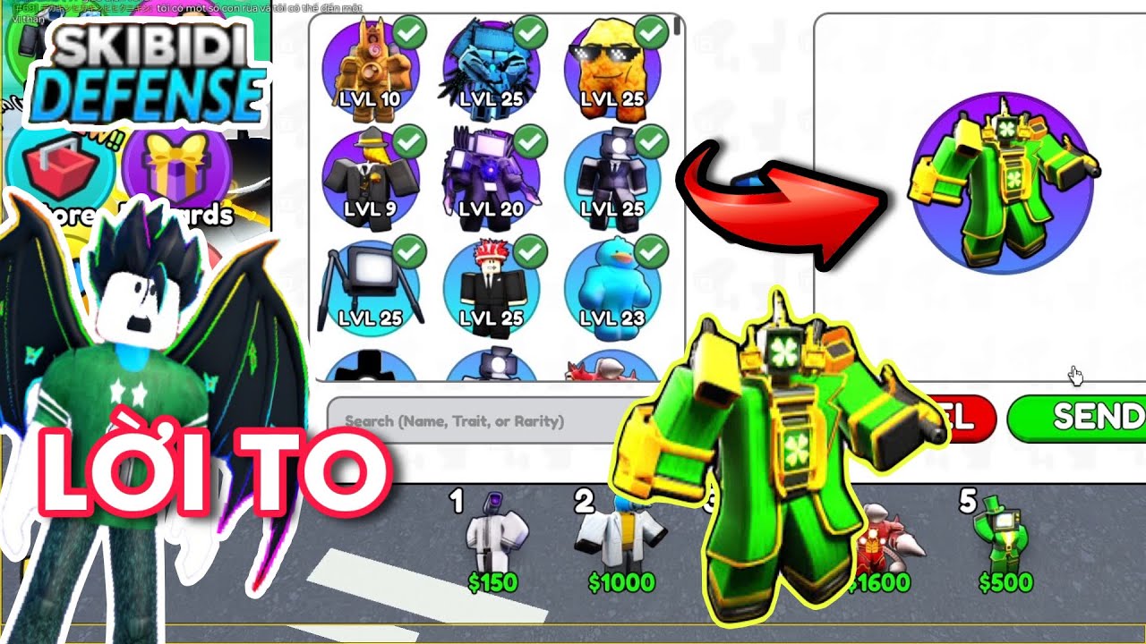 SKIBIDI TOWER DEFENSE - MÌNH TRADE THÀNH CÔNG TITAN CLOVER MAN VÀ TRẢI NGHIỆM SỨC MẠNH