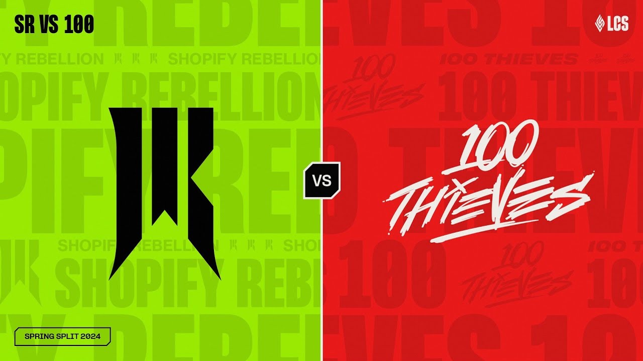SR v 100 - Week 6 Day 2 | LCS Spring Split | Shopify Rebellion v 100 Thieves (2024)