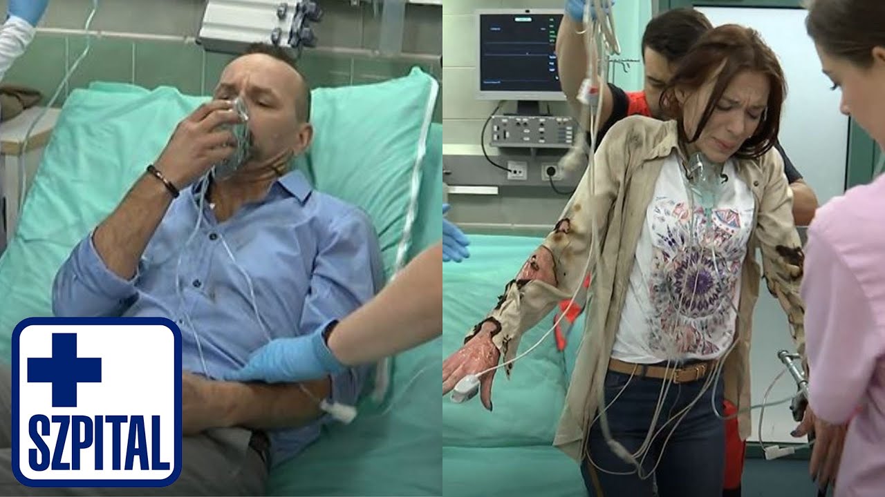 Uratował ją z płonącego mieszkania! | Szpital