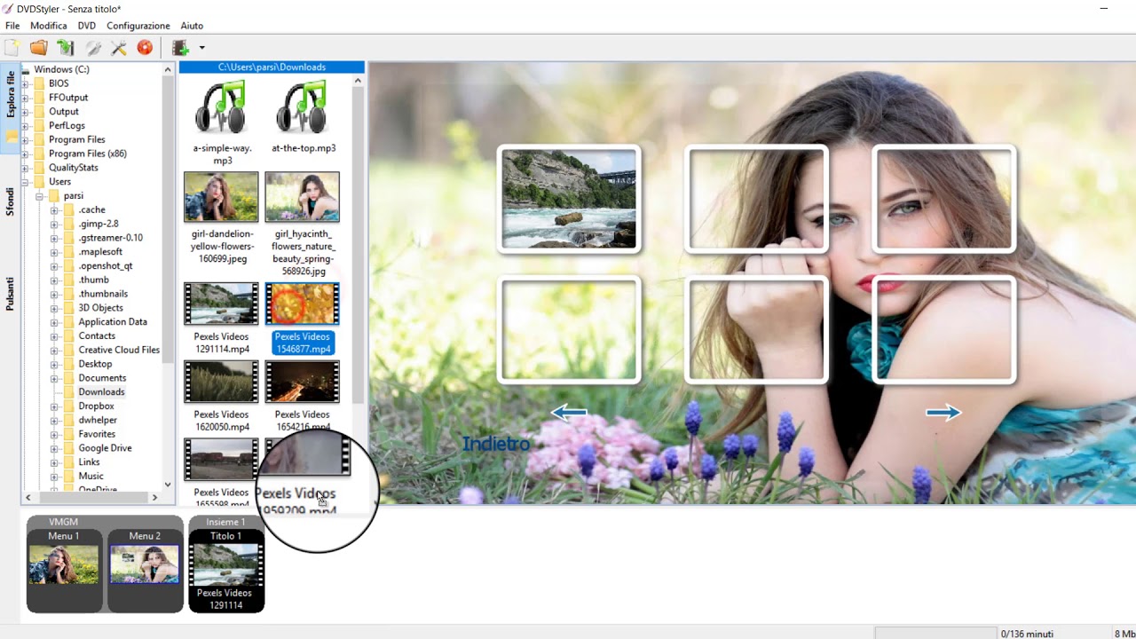 Come creare DVD con pi&ugrave; video e men&ugrave; di scelta